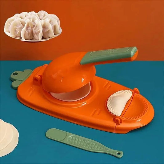 2-in-1 Dumpling Maker – Dough Press and Folding Tool