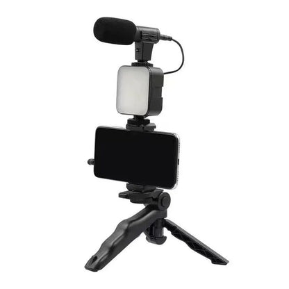 Smartphone and Camera Vlogging Studio Kit – Stabilizer Frame with Cold Shoe Mount
