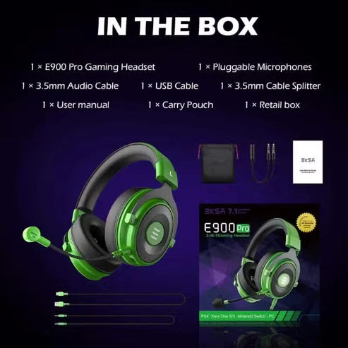 EKSA Pro 2-in-1 Gaming Headset – 7.1 Surround Sound