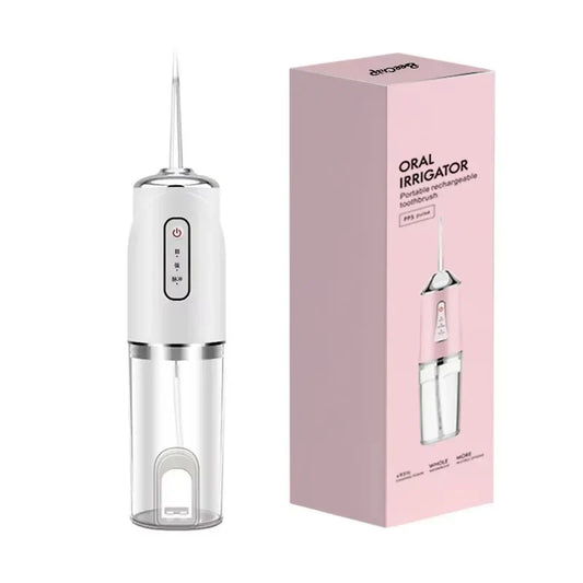Portable oral irrigator for deep cleaning – front view
