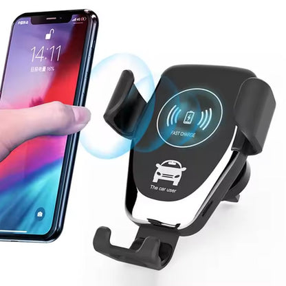 Wireless Car Charger with Auto Clamp – Fast Charging Phone Holder