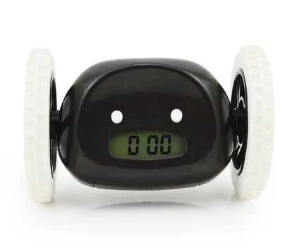 Robotic Alarm Clock with Wheels – Runaway Alarm Clock